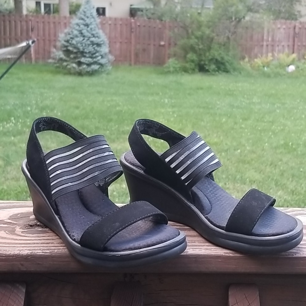 Skechers Strappy Wedges